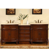 Sophia 80" Double Sink Bathroom Vanity Cabinet