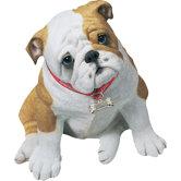 Life Size Bulldog Pup Sculpture in Fawn