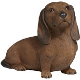 Life Size Laying Dachshund Sculpture