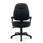 Mid-Back Fabric Office Chair with Arms