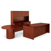 Ventnor Standard Desk Office Suite with Round Table