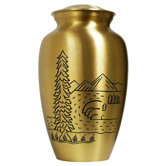 Golden Scenery Adult Urn
