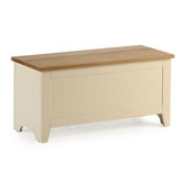 Camden Painted Pine and Ash Blanket Box in Painted Ivory