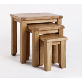Westbury Reclaimed Oak Nesting Table