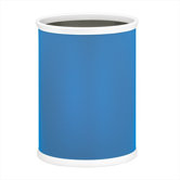 Bartender's Choice Fun Colors Oval Waste Basket in Process Blue