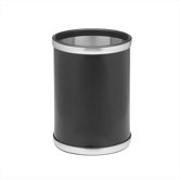 Sophisticates 10" Waste Basket in Black