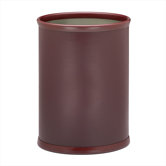 Soho Leatherette Waste Basket in Claret