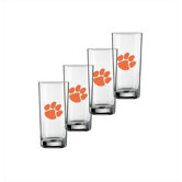 Collegiate 16 Oz Clemson Glass (Set of 4)