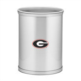 Collegiate Georgia Waste Basket in Brushed Chrome