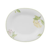 Green Garland Oval Salad Plate