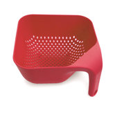 Large Square Colander in Red