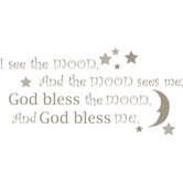 I See the Moon Baby Wall Wishes Decal
