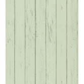 Destinations by the Shore Weathered Wood Plank Wallpaper in Minted Green