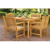 Classic Patio 5 Piece Dining Set