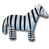 Zoo Friends Zebra Drawer Knob