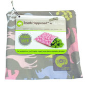 Snack Happened Reusable Snack Bag in Urban Jungle Pink