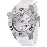 H2O Gent Men's Watch with White Rubber Band