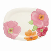 Floral Fusion Oval Serving Tray