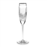 Vintage Jewel Platinum Crystal Champagne Flute