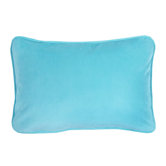Flower Fantasy Oblong Pillow in Aqua