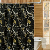 Camo Shower Curtain in Black