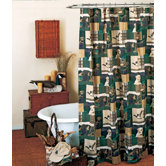Dogs and Ducks Shower Curtain