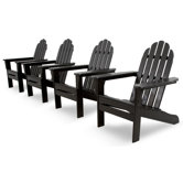 Ivy Terrace Classics 4 Piece Adirondack Seating Group