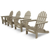 Ivy Terrace Classics 4 Piece Folding Adirondack Seating Group