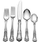 Gorham Buttercup 45 Piece Dinner Flatware Set with Pie Server