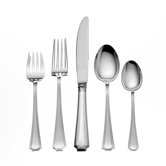 Gorham Fairfax 5 Piece Dinner Flatware Set with Cream Soup Spoon N/G