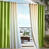 Outdoor D&eacute;cor Gazebo Outdoor Solid Grommet Top Curtain Panel in Green