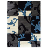 Studio 602 Charcoal Flora Design Rug