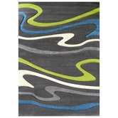Studio 603 Charcoal Wave Design Rug