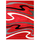 Studio 603 Red Wave Design Rug