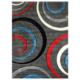 Studio 605 Grey Geometric Design Rug