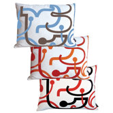 Blue Letters Pillow