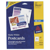 60 Count 5-1/2" x 4-1/4" Matte PC60 Postcard in White