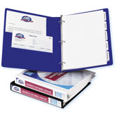 1" Durable Reference View Binder in White