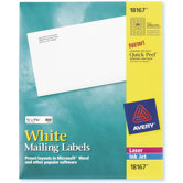 9.25" 10 Sheets Mailing Label in White
