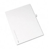 White Legal Index Dividers