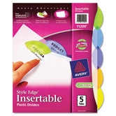 Style Edge Insertable Reference Dividers, Set of 5