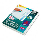 Index Maker Clear Label Punched Translucent Dividers