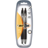 2 Count Triumph Medium Retractable Gel Pen in Black