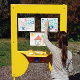 Tot Town Art Easel