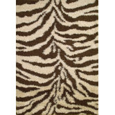 Shaggy Zebra Natural Shag Rug