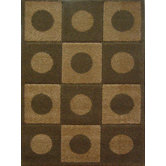 Aspen Brown Dots & Squares Rug