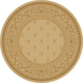 Charlemagne Fleur De Lys Ivory Rug
