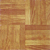 Vinyl Light Wood Slats Square Floor Tile (Set of 20)
