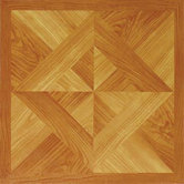 Vinyl Light Wood Diamond Floor Tile (Set of 45)