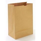 17" Kraft Paper Bag in Brown